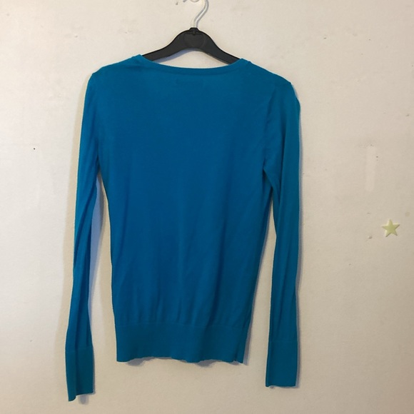 Old Navy Turquoise V neck long sleeved cardigan. SZ S/P - Picture 5 of 5